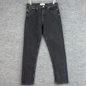 Samsoe Samsoe Cosmo Jeans Mens 31x32 Black Rock Straight Tapered Denim